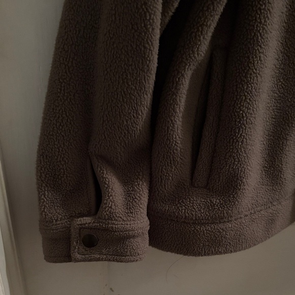 All Saints Clayton Fleece Tan Lightweight Jacket - Picture 10 of 15